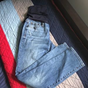 Gap Ripped Maternity Jeans